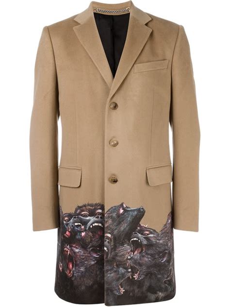 givenchy men's blue monkey brothers trim coat|givenchy men's shoes.